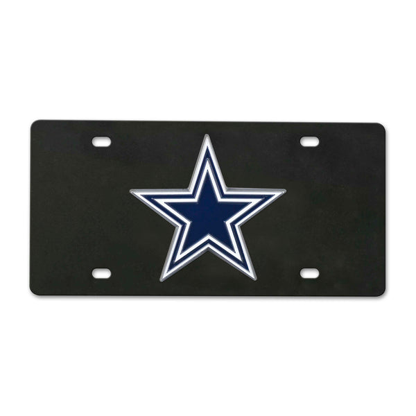 NFL - Dallas Cowboys Black Diecast License Plate