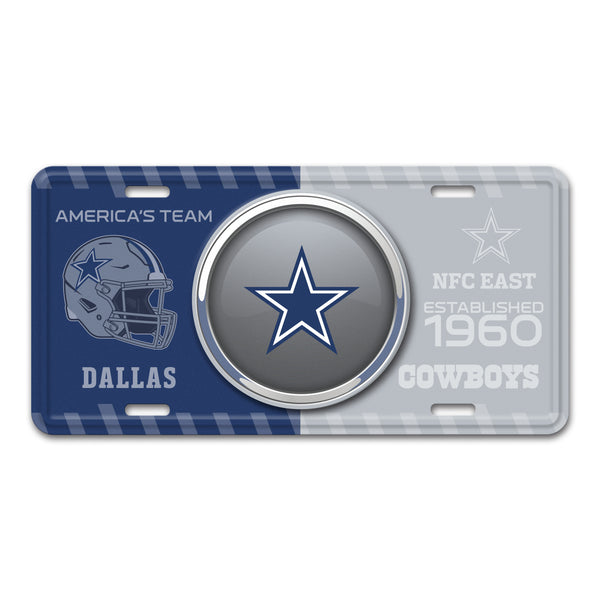 NFL - Dallas Cowboys Embossed Metal License Plate