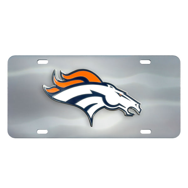 NFL - Denver Broncos Chrome Diecast License Plate