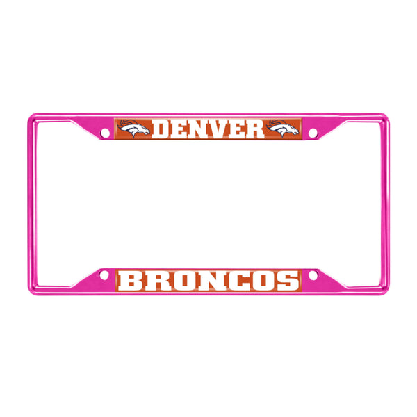 NFL - Denver Broncos-Pink License Plate Frame