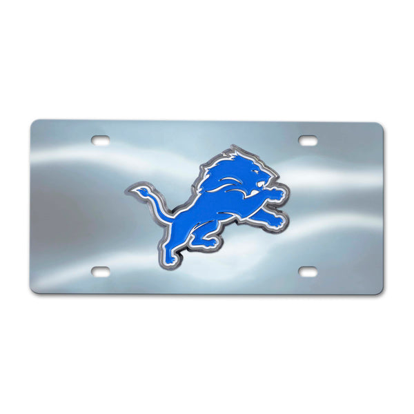 NFL - Detroit Lions Chrome Diecast License Plate