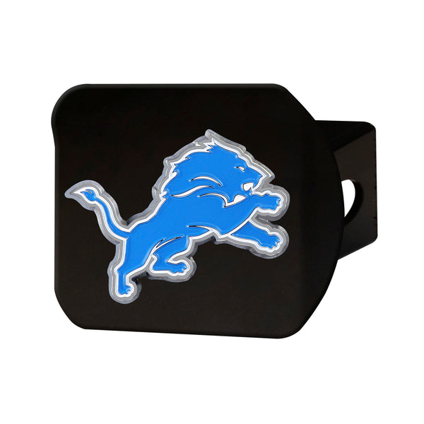 NFL - Detroit Lions Color On Black Hitch Cover