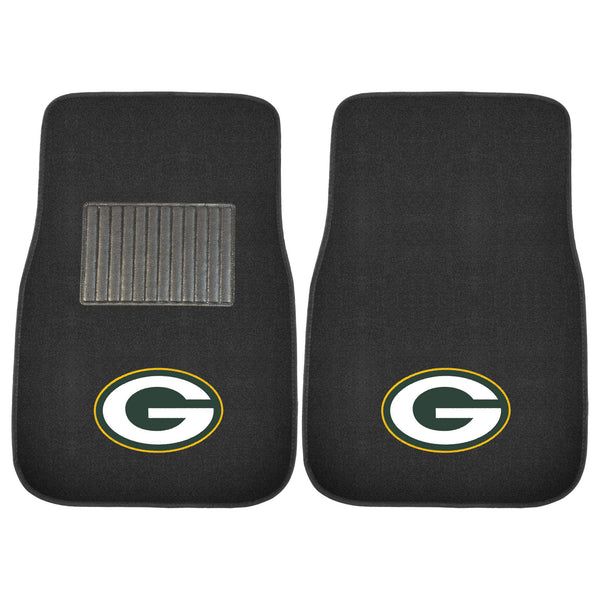 NFL - Green Bay Packers 2-pc Embroidered Car Mat Set