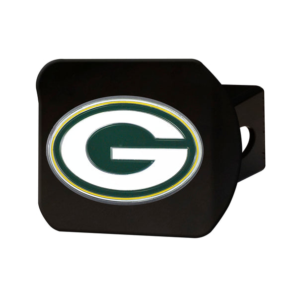 NFL - Green Bay Packers Color on Black Hitch Cover