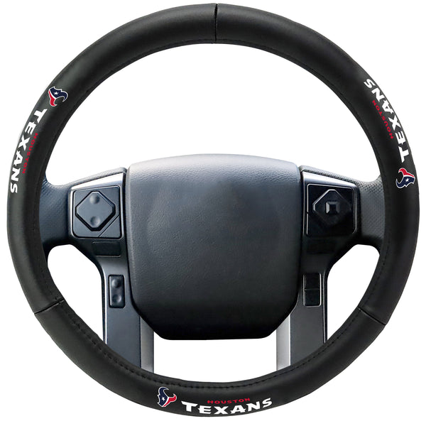 NFL - HOUSTON TEXANS Genuine Leather Steering Cover