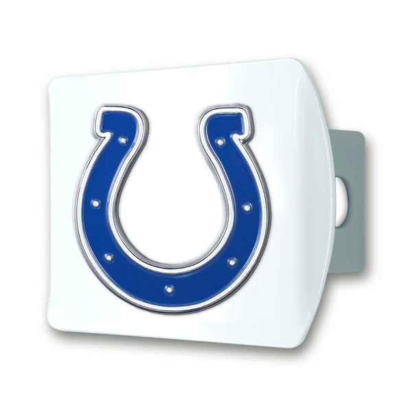 NFL - Indianapolis Colts Color On White Hitch Cover