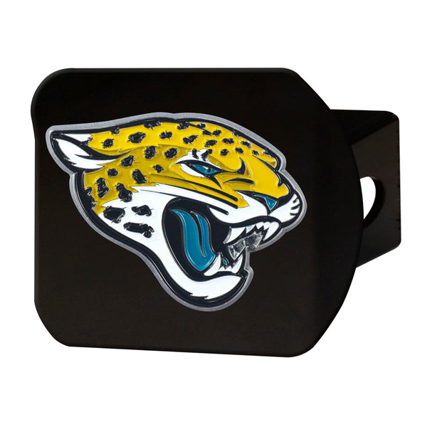 NFL - Jacksonville Jaguars Color On Black Hitch Cover