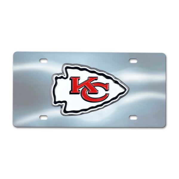 NFL - Kansas City Chiefs Chrome Diecast License Plate
