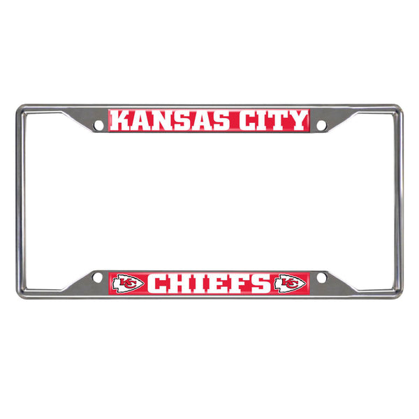 NFL - Kansas City Chiefs Chrome License Plate Frame
