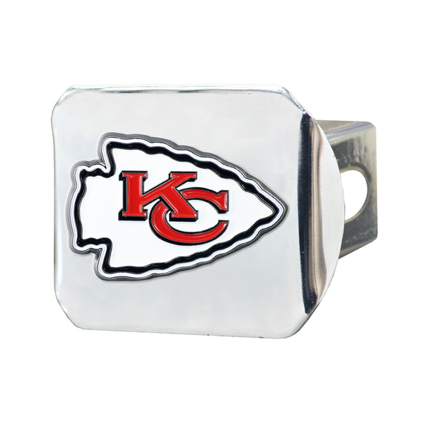 NFL - Kansas City Chiefs Color On Chrome Hitch Cover