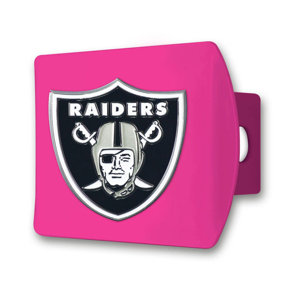 NFL - Las Vegas Raiders Color on Pink Hitch Cover