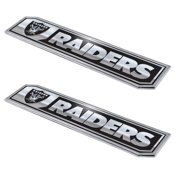 NFL - Las Vegas Raiders Embossed Truck Emblem 2-pk
