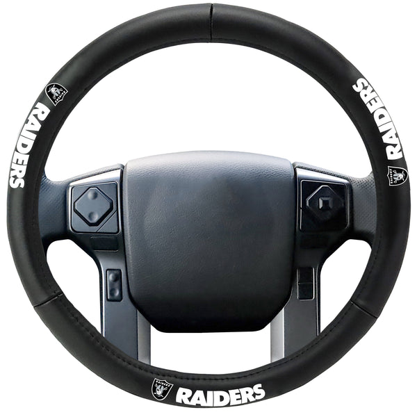 NFL - LAS VEGAS RAIDERS Genuine Leather Steering Cover