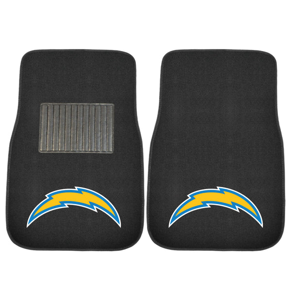 NFL - Los Angeles Chargers 2-pc Embroidered Car Mat Set