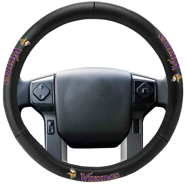 NFL - MINNESOTA VIKINGS Genuine Leather Steering Cover
