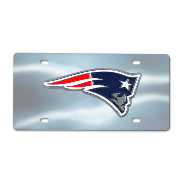 NFL - New England Patriots Chrome Diecast License Plate