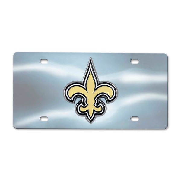 NFL - New Orleans Saints Chrome Diecast License Plate