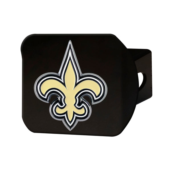 NFL - New Orleans Saints Color On Black Hitch Cover