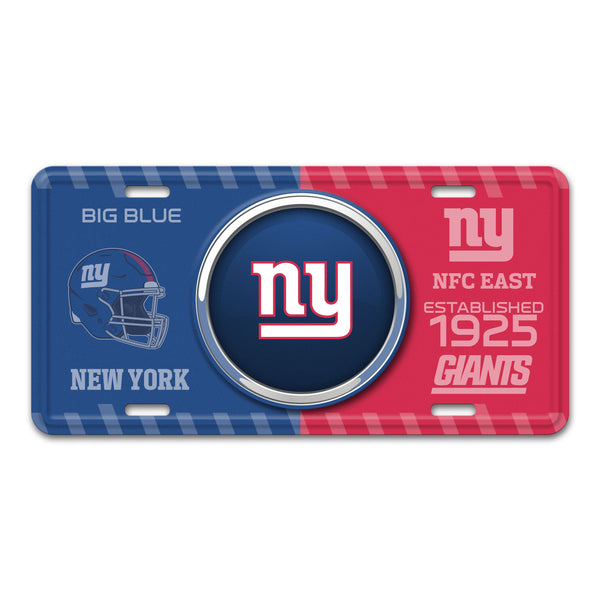 NFL - New York Giants Embossed Metal License Plate