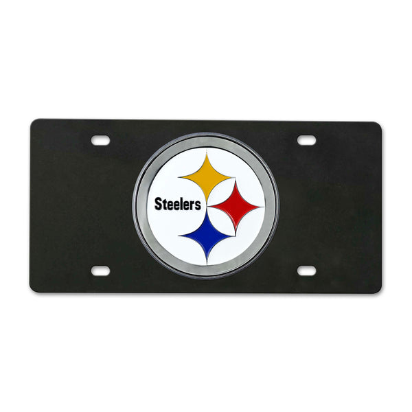 NFL - Pittsburgh Steelers Black Diecast License Plate