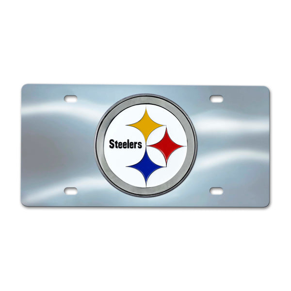 NFL - Pittsburgh Steelers Chrome Diecast License Plate