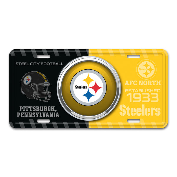 NFL - Pittsburgh Steelers Embossed Metal License Plate