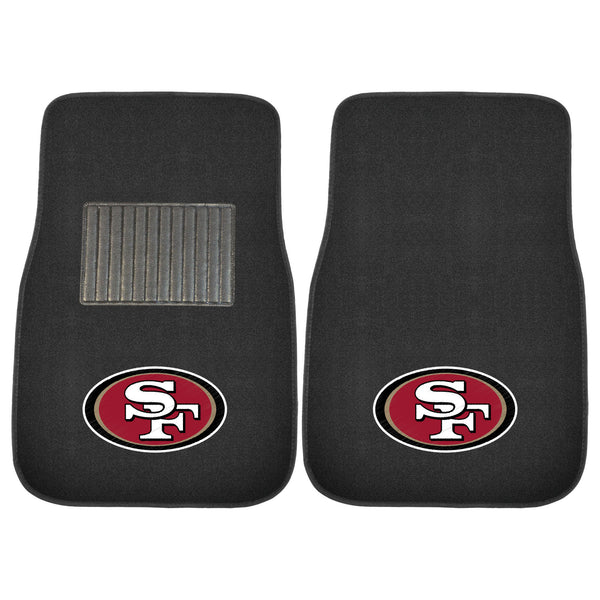 NFL - San Francisco 49ers 2-pc Embroidered Car Mat Set