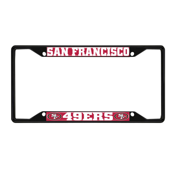 NFL - San Francisco 49ers Black License Plate Frame