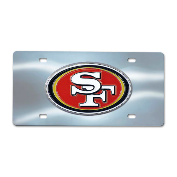 NFL - San Francisco 49ers Chrome Diecast License Plate