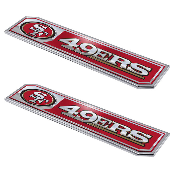 NFL - San Francisco 49ers Embossed Truck Emblem 2-pk