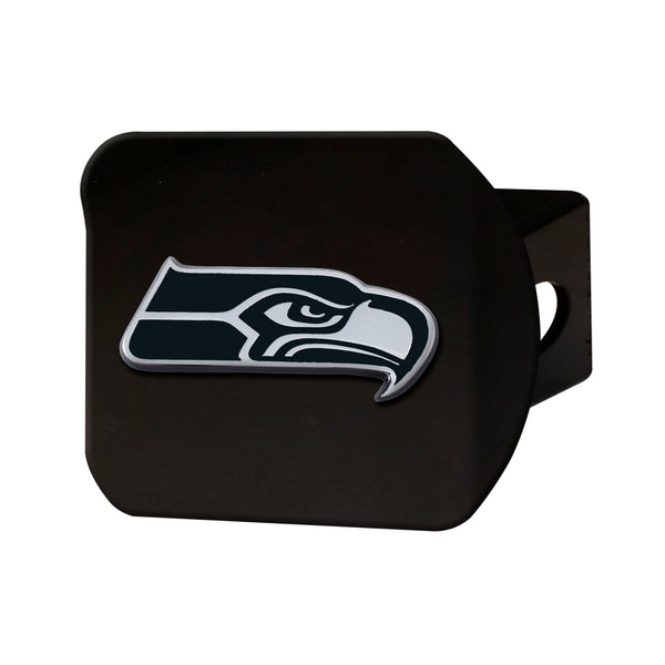 NFL - Seattle Seahawks Chrome On Black Hitch Cover