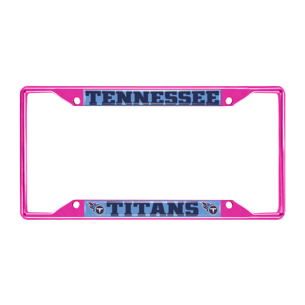 NFL - Tennessee Titans-Pink License Plate Frame