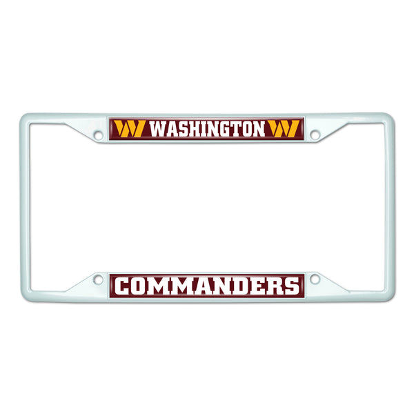 NFL - Washington Commanders-White License Plate Frame