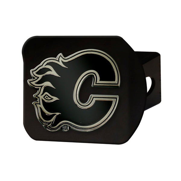 NHL - Calgary Flames Chrome On Black Hitch Cover