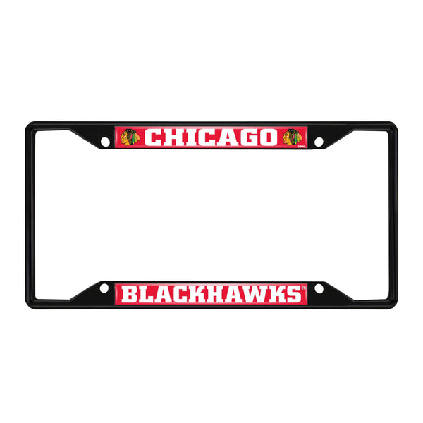NHL - Chicago Blackhawks Black License Plate Frame