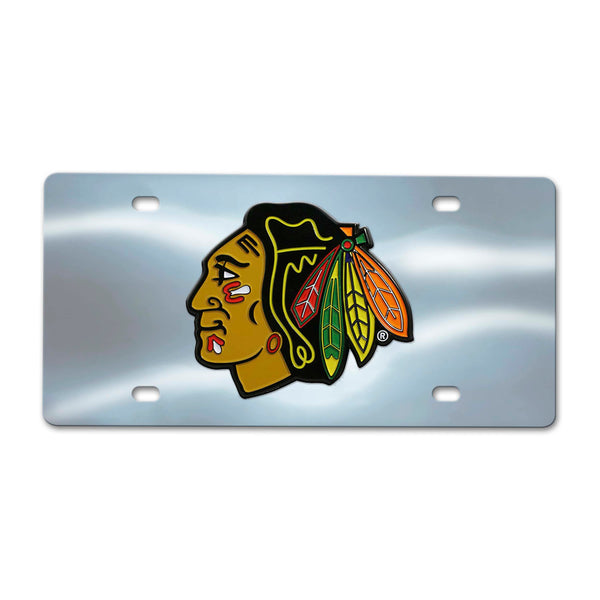 NHL - Chicago Blackhawks Chrome Diecast License Plate