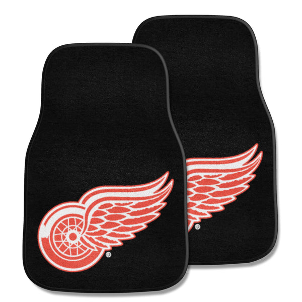 NHL - Detroit Red Wings 2-pc Carpet Car Mat Set