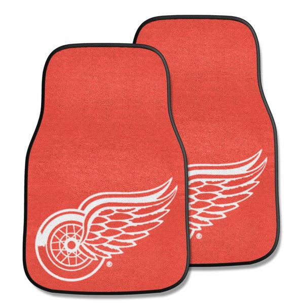 NHL - Detroit Red Wings 2-pc Carpet Car Mat Set