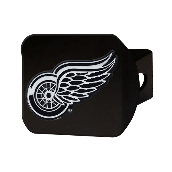 NHL - Detroit Red Wings Chrome On Black Hitch Cover