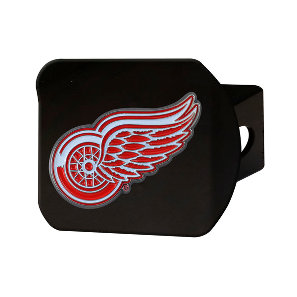 NHL - Detroit Red Wings Color on Black Hitch Cover