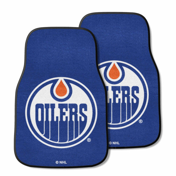 NHL - Edmonton Oilers 2-pc Carpet Car Mat Set
