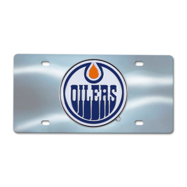 NHL - Edmonton Oilers Chrome Diecast License Plate