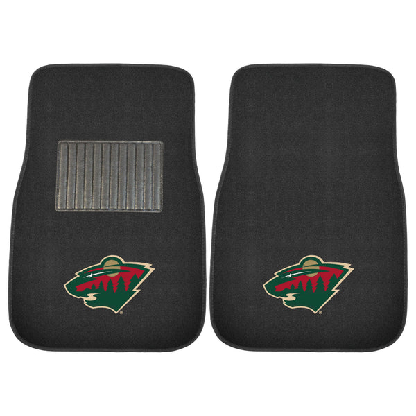 NHL - Minnesota Wild 2-pc Embroidered Car Mat Set
