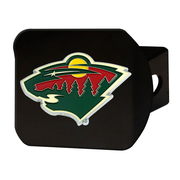 NHL - Minnesota Wild Color on Black Hitch Cover