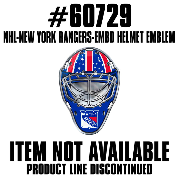 NHL - New York Rangers Embossed Helmet Emblem