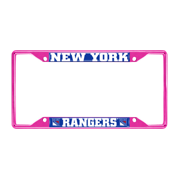 NHL - New York Rangers-Pink License Plate frame