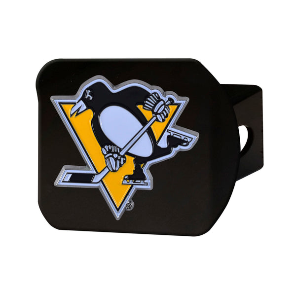 NHL - Pittsburgh Penguins Color On Black Hitch Cover