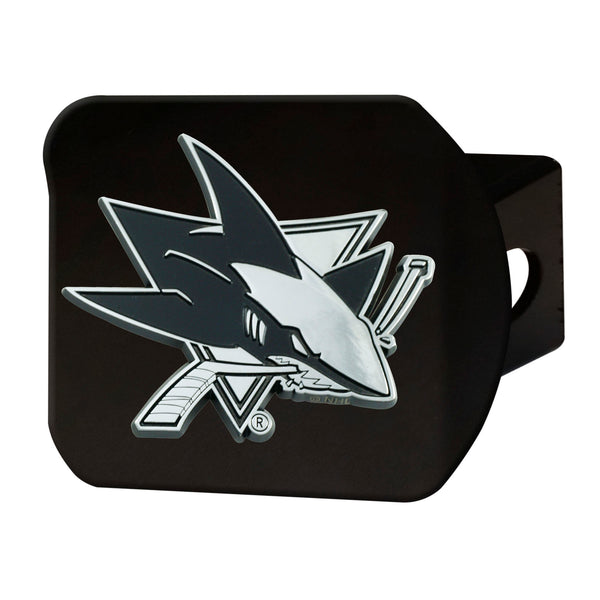 NHL - San Jose Sharks Chrome on Black Hitch Cover