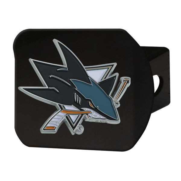 NHL - San Jose Sharks Color on Black Hitch Cover