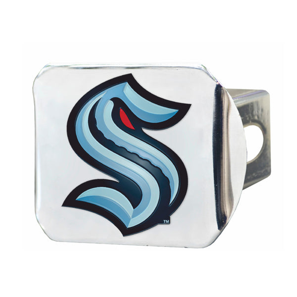 NHL - Seattle Kraken Color on Chrome Hitch Cover